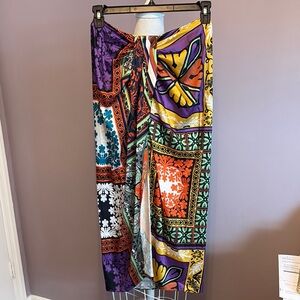 Zara Multicolor Patchwork Maxi Skirt